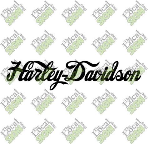 Vector Harley Davidson Fancy Font Digital Download - Etsy