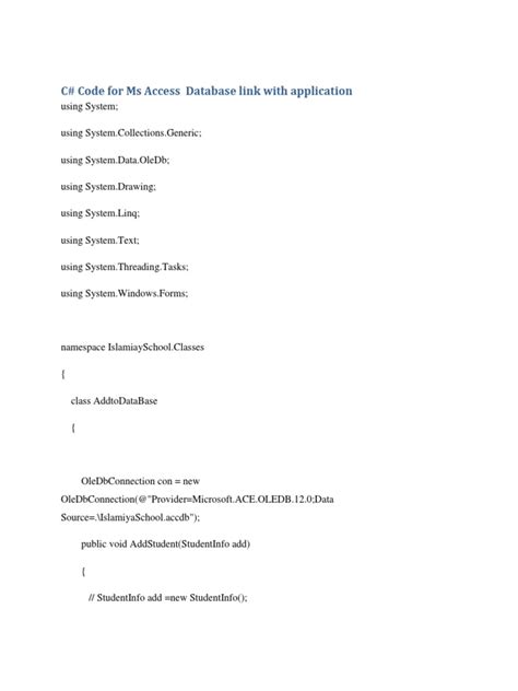 How to Update MS Access Database Using Visual Studio 2019 C 的图像结果