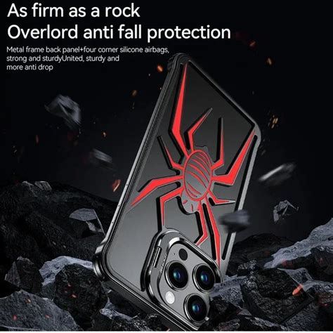 Full Metal Spider Case with Camera Kickstand for iPhone 16Pro/16ProMax ...