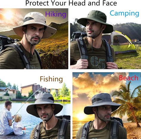 Buy ouyg Fishing Hat UPF50 Protection Sun, Boonie Bucket Hat Breathable ...
