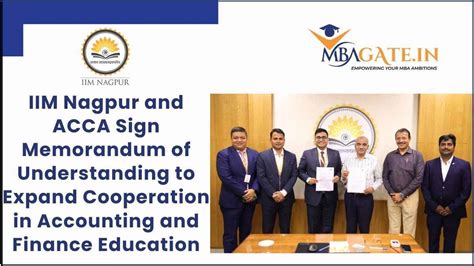 IIM Nagpur and ACCA Sign Memorandum of Understanding to Expand ...