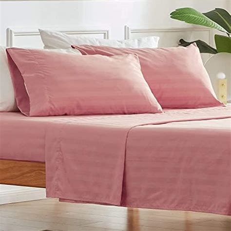 Buy Trance Home Linen Zippered 100% Cotton 200TC Satin Stripe King Size ...