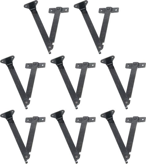 T Tulead 8-Pack Tulead Iron Folding Support Lid Stay Hinges India | Ubuy
