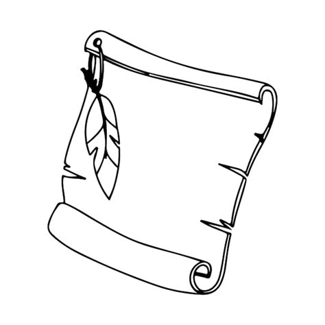 Anciens rouleaux de parchemin de papier manuscrits anciens un document ...