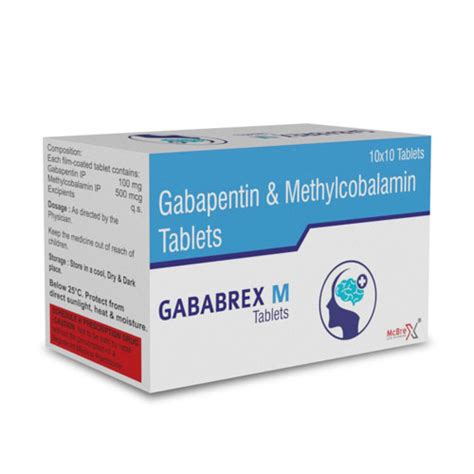 Gabapentin and Methylcobalamin Tablets Mcbrex Lifesciences