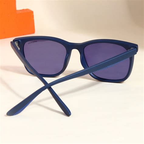 Buy Marlton Blue Polarized TR90 Square Sunglasses - Stylish Shades with ...
