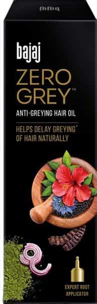 Buy BAJAJ ZERO GREY HAIR OIL ENRICHED WITH ONION HELPS FIGHT GREYING OF ...