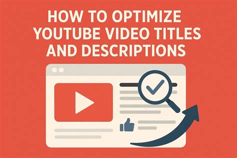 How to Optimize YouTube Video Titles and Descriptions for Improved SEO