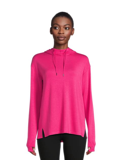 Athletic Works women's French Terry Mock Neck Hoodie - Walmart.com