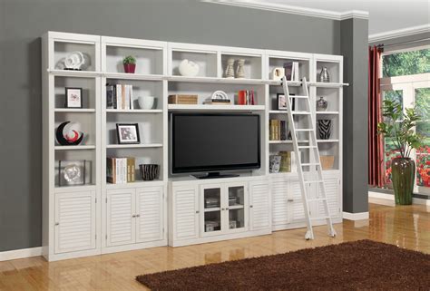 Parker House Boca Six-Piece Entertainment Center Bookcase | Hudson's ...