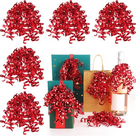 Amazon.com: Lyrow 30 Pcs Christmas Curly Bows Self Adhesive Gift Wrap ...