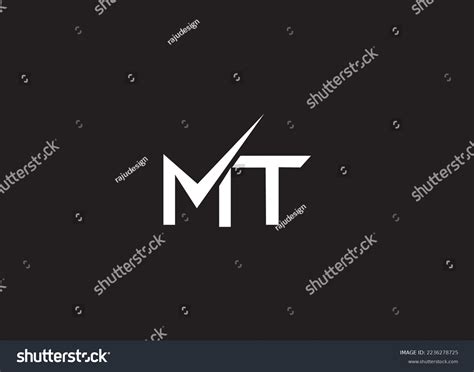 Mt Logo Design Template Vector Logo Stock Vector (Royalty Free ...