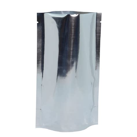 Buy Maruthi Plastics Silver Stand Up Pouch | Aluminium Free, Reusable ...