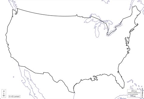 USA Outline Map 的图像结果