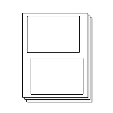 2UP | 6.78 x 4.75 inch Blank USPS Click-N-Ship without Receipt Labels ...