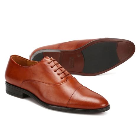 Men Leather Shoes Online | Plain Cap Toe formal shoes -Churchillshoes ...