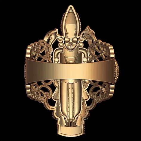 Balaji Ring 3D Model STL File - Exquisite Digital Artwork