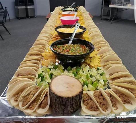 Taco Bar For Wedding Reception at Wedding