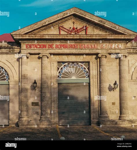 Enrique Estrada Fire Station, Matanzas, Cuba, Central America Stock ...