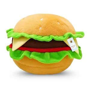 Buy Foodie Puppies Dog Squeaky Plush Toy - (BurgerBun) | Durable, Bite ...
