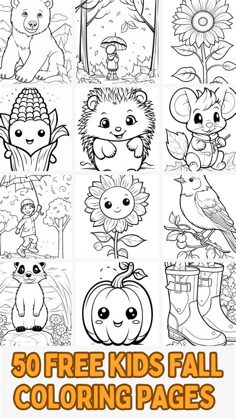 Printable Coloring Pictures For Fall