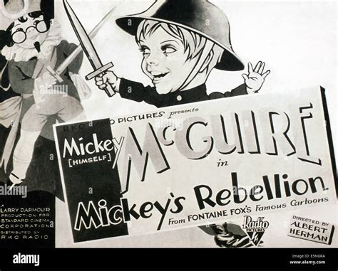 MICKEY'S REBELLION, US lobbycard, Mickey Rooney (aka Mickey McGuire ...