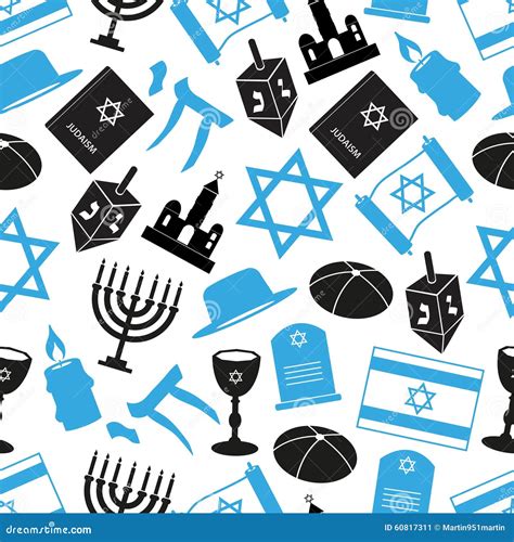 Judaism religion symbols stock vector. Illustration of hebrew - 60817311