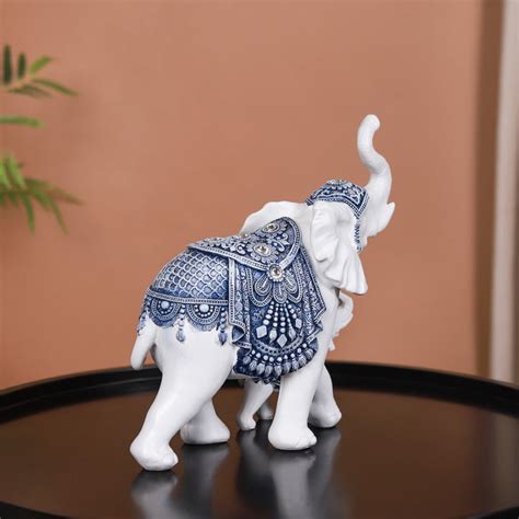 Mother Baby White Elephant Decor Showpiece Online - Premium Decor ...