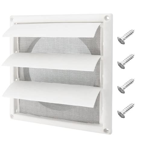 Buy Blutoget 6" Louvered exhaust Vent Cover 8" x 8" Oversize dryer ...