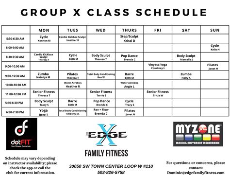 Edge Family Fitness | Colors