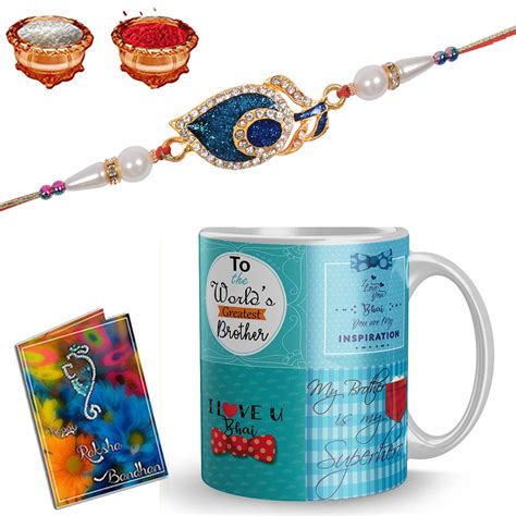 Earnam® Rakhi for Brother with Gift Multicolor Metal Rakhi for bhaiya ...
