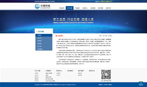 绵阳川智科技有限公司-品牌网站-绵阳动力网站建设