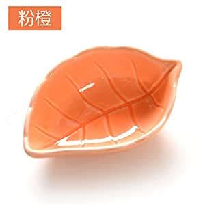 1pc Creative Japanese-style Leaf Ceramic Discs Seasoning Dishes Kitchen ...