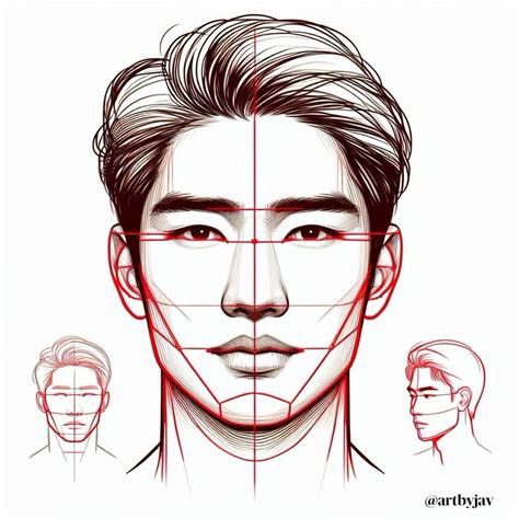 Step-by-Step Man face drawing tutorial : easy guide for the perfect ...
