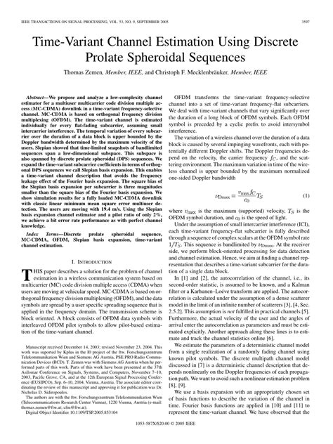 Image result for Time-Variant Channel