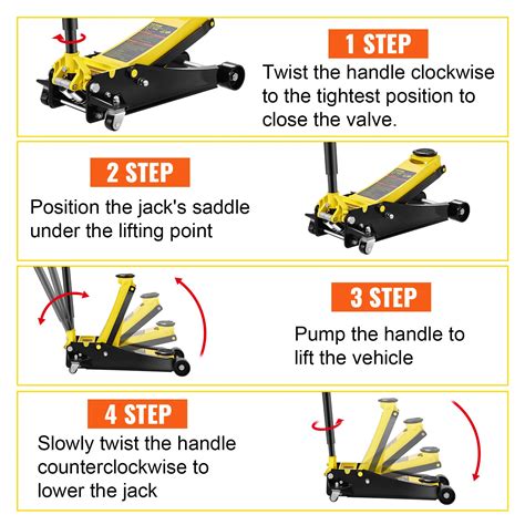 VEVOR Floor Jack, 4 Ton Low Profile Floor Jack, Heavy-duty Steel Racing ...