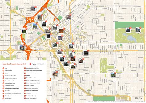 Map of Denver Attractions | Tripomatic