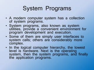 Image result for Operating System Programs