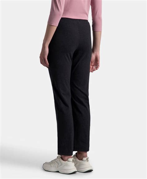 Buy Super Combed Cotton Elastane Stretch Relaxed Fit Trackpants With ...