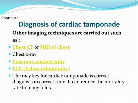 PPT - Cardiac Tamponade: Overview, Symptoms, Signs, Causes, Risk factor ...