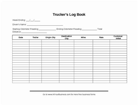Image result for Tractor-Trailer Log Book