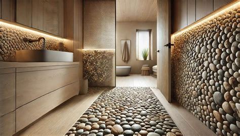 Creating a Spa-Like Bathroom with Mojave Tumbled Pebble Mosaic | Spa ...
