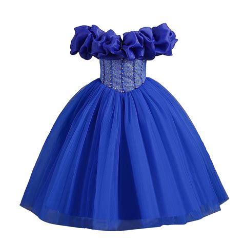 Little Girl Dresses Size 10 Years-11 Years One Shoulder Dress Strap ...