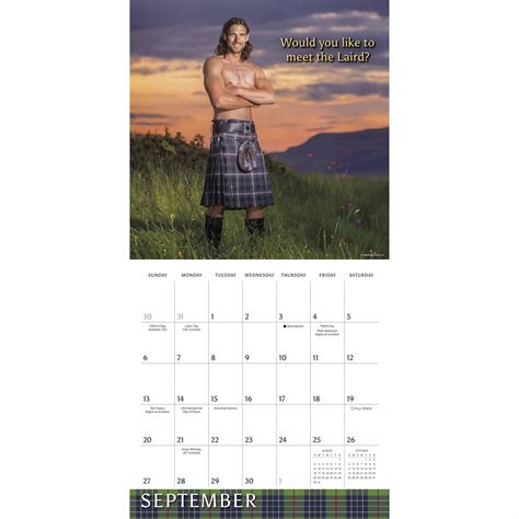 Kilty Pleasures Calendar 2026