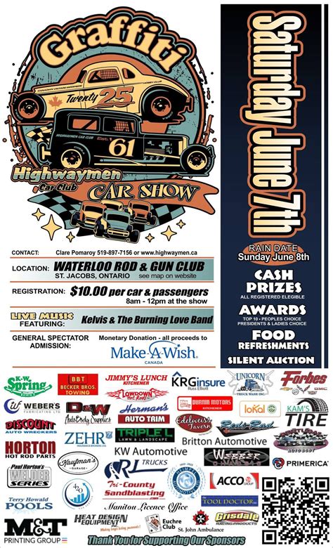 Highwaymen Car Club - Graffiti Car Show 2025, Waterloo Rod & Gun ...