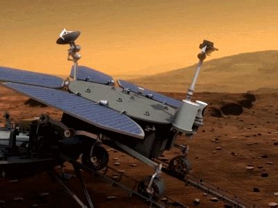 祝融号火星车成功驶上火星表面_腾讯新闻