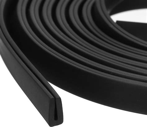 uxcell U Channel Edge Trim, 6.6ft Length Rubber Guard Seal Strip Edge ...
