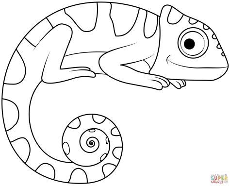 Chameleon Coloring Page