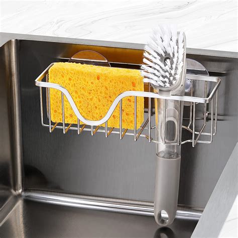 Amazon.com - Sponge Holder for Kitchen Sink with Adhesive Hook ...