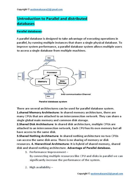 Image result for Parallel vs Distributed Database